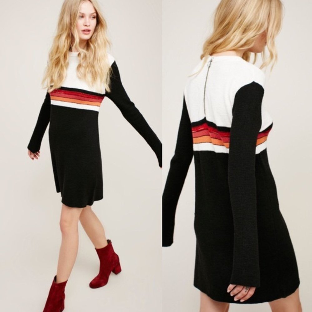 Free People Colorblock Sweater Dress
